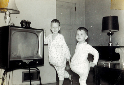 The boys having fun! (1957)